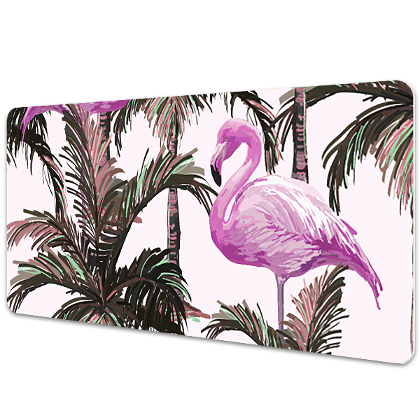 Íróasztal könyökalátét Flamingók a tenyérben