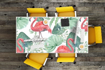 Íróasztal könyökalátét Egzotikus flamingók