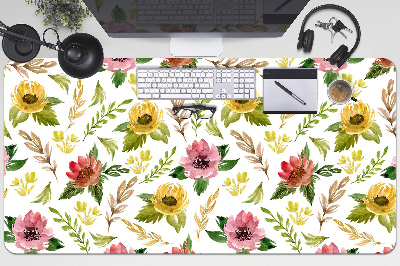 Íróasztal könyökalátét Akvarell virágok