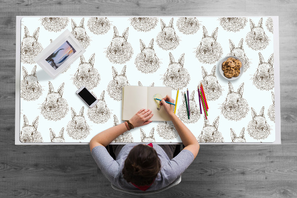 Íróasztal könyökalátét Vázlatos nyulak