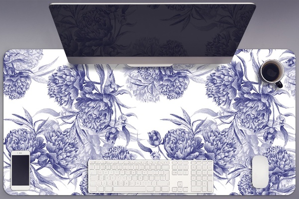Íróasztal könyökalátét Lila peonies