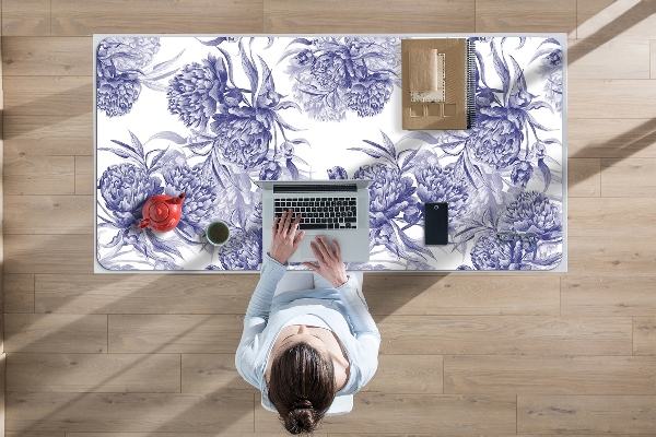 Íróasztal könyökalátét Lila peonies