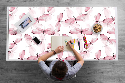 Íróasztal könyökalátét Rózsaszín szitakötő