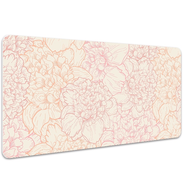 Íróasztal alátét Rózsaszín peonies