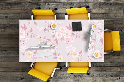 Íróasztal alátét Kis rózsaszín virágok