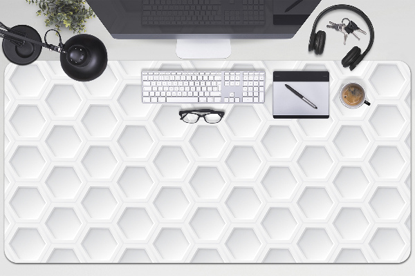 Íróasztal alátét Háromdimenziós hexagonok
