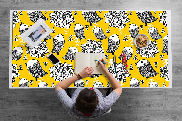 Íróasztal alátét Doodle madarak