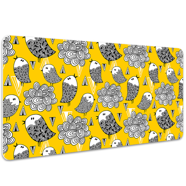 Íróasztal alátét Doodle madarak