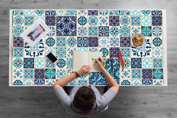 Íróasztal alátét Gyönyörű patchwork