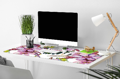 Íróasztal alátét Rózsaszín virágok
