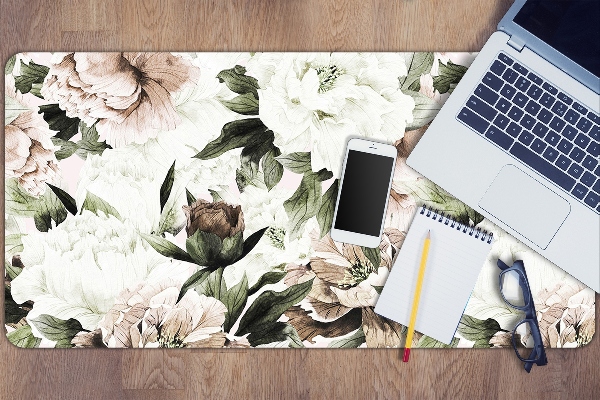 Íróasztal alátét Virágzó peonies