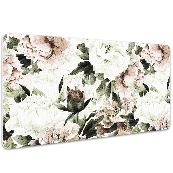 Íróasztal alátét Virágzó peonies
