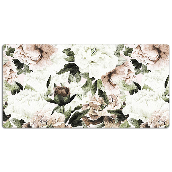 Íróasztal alátét Virágzó peonies