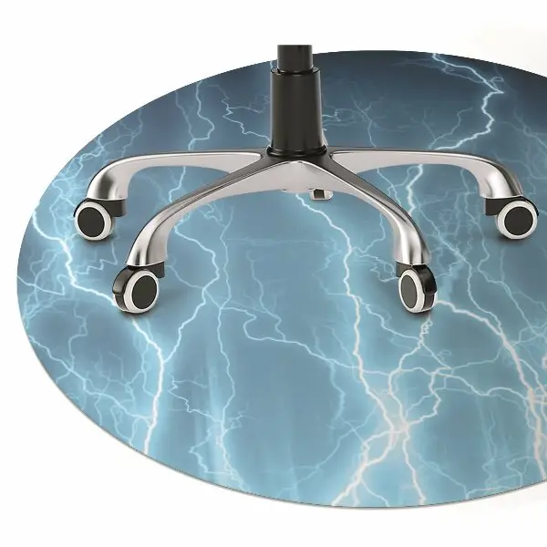 Padlóvédő székalátét Kék villámlás