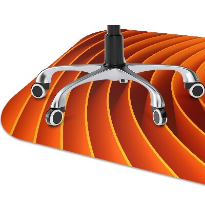Padlóvédő székalátét Narancssárga hullámok