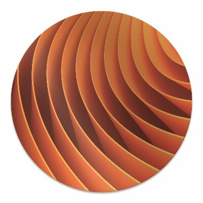 Padlóvédő székalátét Narancssárga hullámok