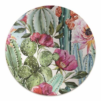 Padlóvédő székalátét Kaktusz virágok