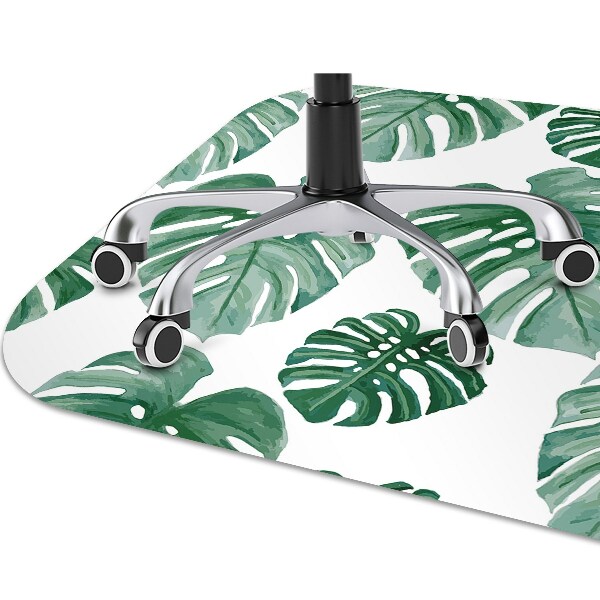 Padlóvédő székalátét Monstera levelek