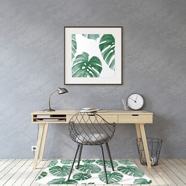 Padlóvédő székalátét Monstera levelek