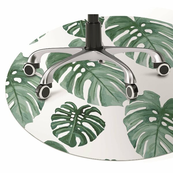 Padlóvédő székalátét Monstera levelek