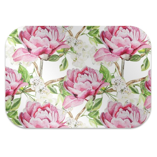Padlóvédő székalátét Rózsaszín peonies
