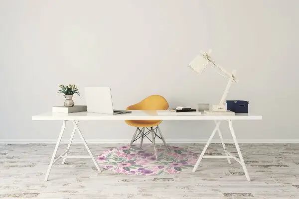 Padlóvédő székalátét Virágos minta