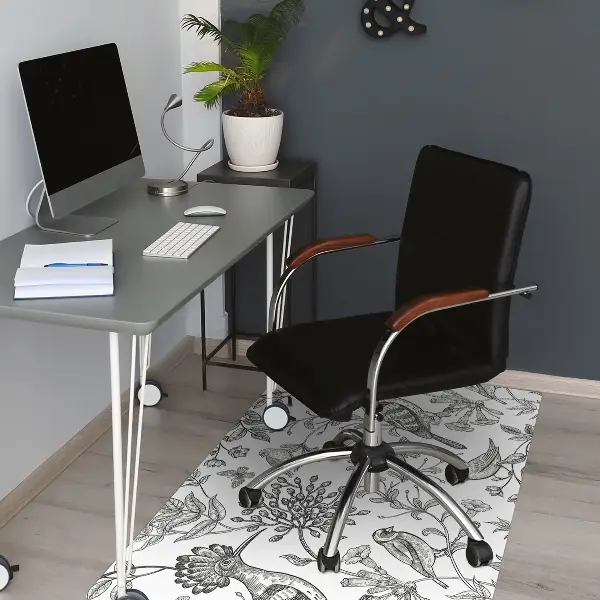 Padlóvédő székalátét Vázolt madarak