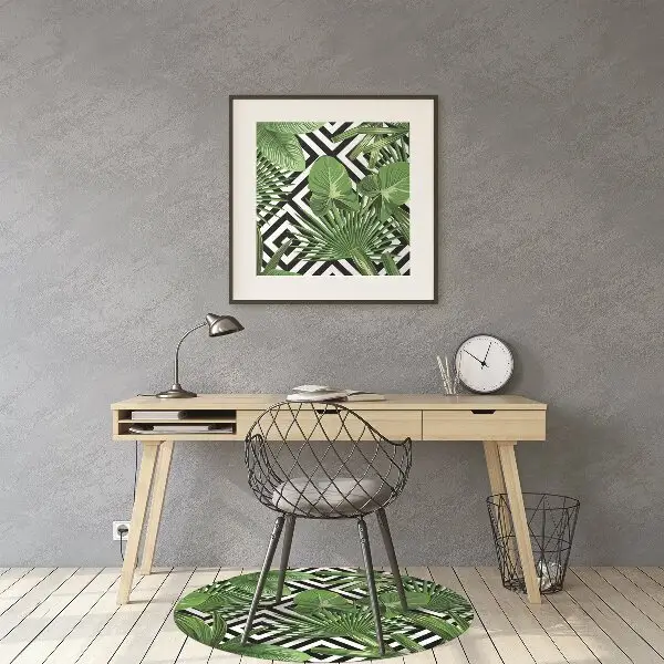 Padlóvédő székalátét Geometriai levelek