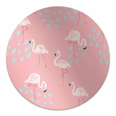 Padlóvédő székalátét Flamingók