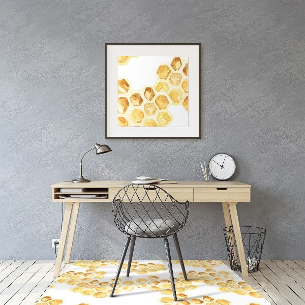 Padlóvédő székalátét Honeycombs