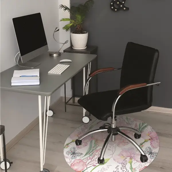 Padlóvédő székalátét Virágok peonies