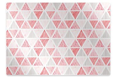 Padlóvédő székalátét Rózsaszín háromszögek
