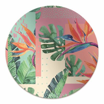 Padlóvédő székalátét Trópusi mozaik