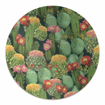 Padlóvédő székalátét Virágzó kaktuszok