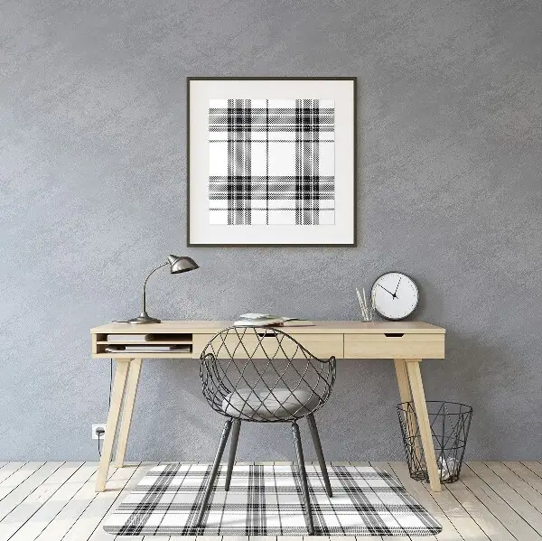 Padlóvédő székalátét Plaid mintázat