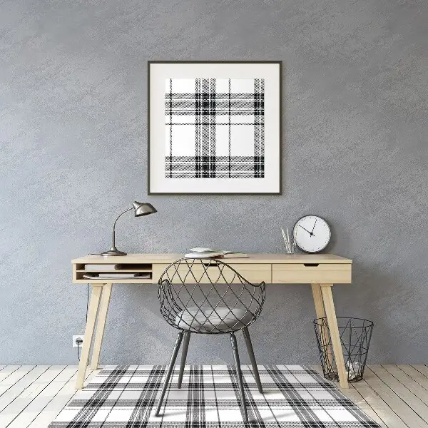 Padlóvédő székalátét Plaid mintázat