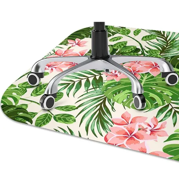 Padlóvédő székalátét Virágok hawaii