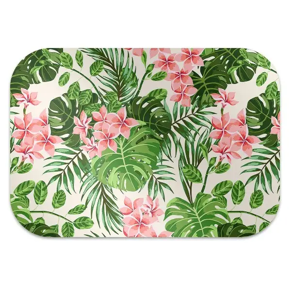 Padlóvédő székalátét Virágok hawaii