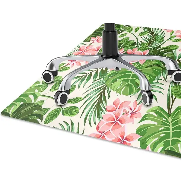 Padlóvédő székalátét Virágok hawaii