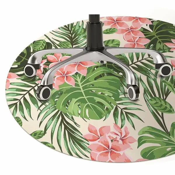 Padlóvédő székalátét Virágok hawaii