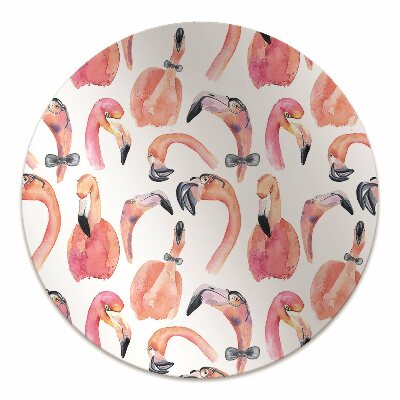 Padlóvédő székalátét Őrült flamingók