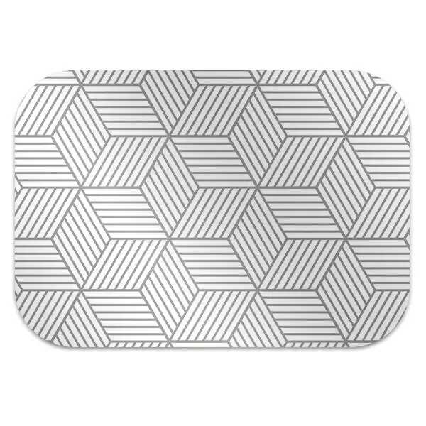 Székalátét Szürke 3d kocka