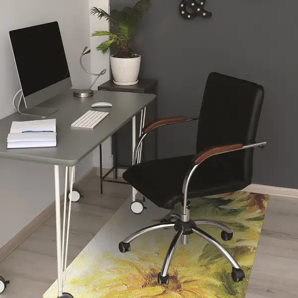 Szék alátét szőnyeg Napraforgók