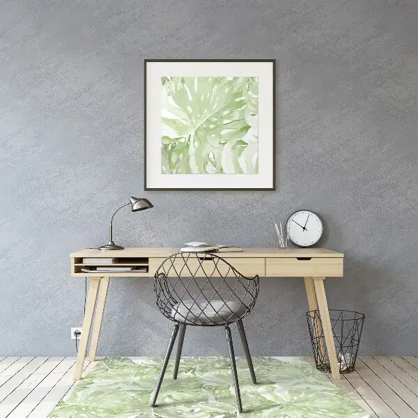 Szék szőnyeg Monstera levelek