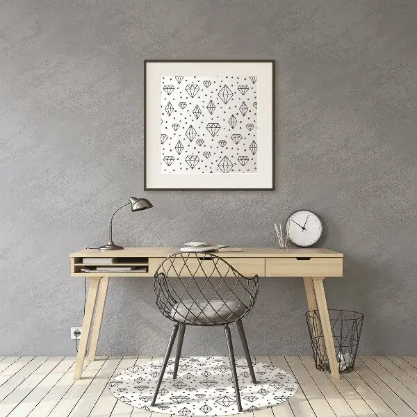 Szék szőnyeg Drawn diamonds