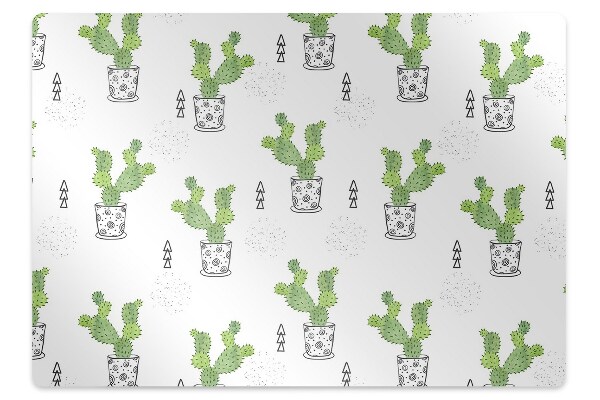 Szék szőnyeg Zöld kaktuszok
