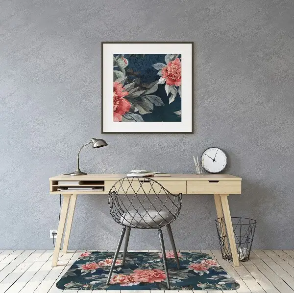 Szék szőnyeg Vörös peonies