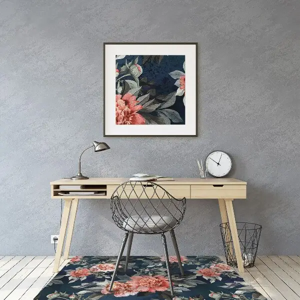 Szék szőnyeg Vörös peonies