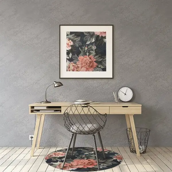 Szék szőnyeg Vörös peonies