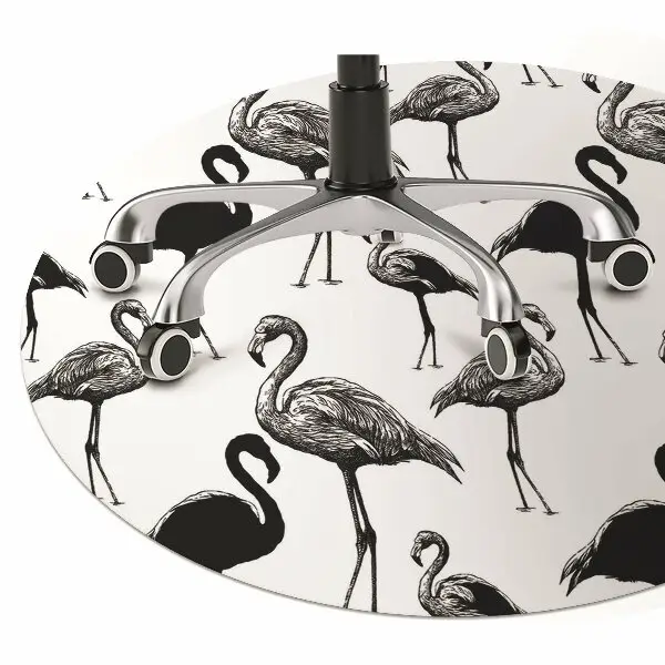 Szék szőnyeg A flamingók retro stílusát